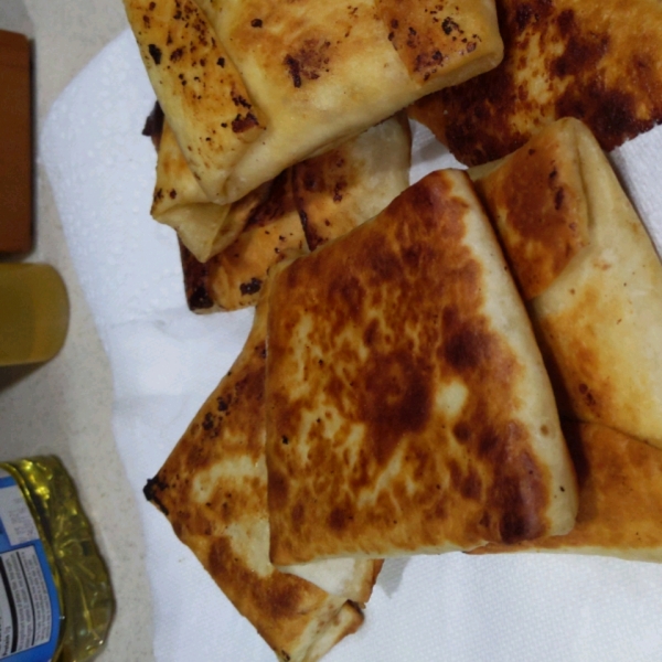 Chicken Chimichangas with Green Sauce