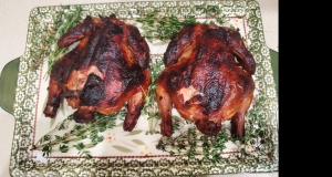 Cranberry Stuffed Game Hens