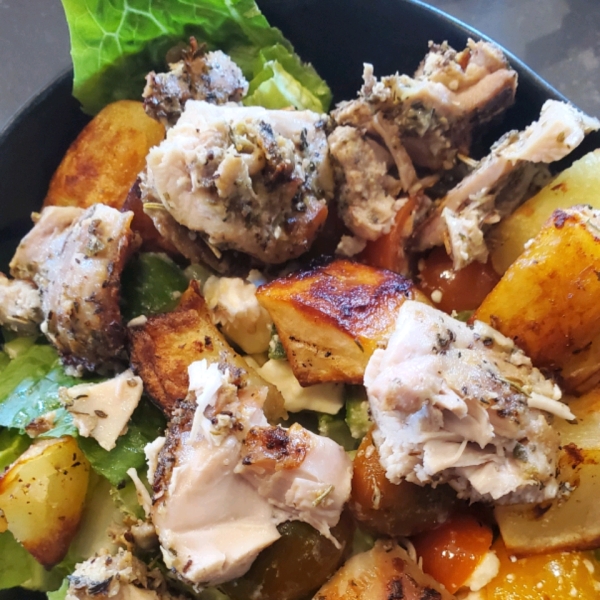 Greek Chicken and Potato Bowl