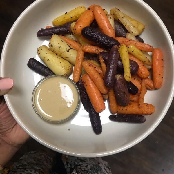 Air-Fried Carrots with Balsamic Glaze