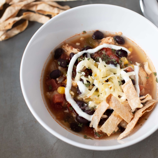 Chicken Tortilla Soup in the Instant Pot