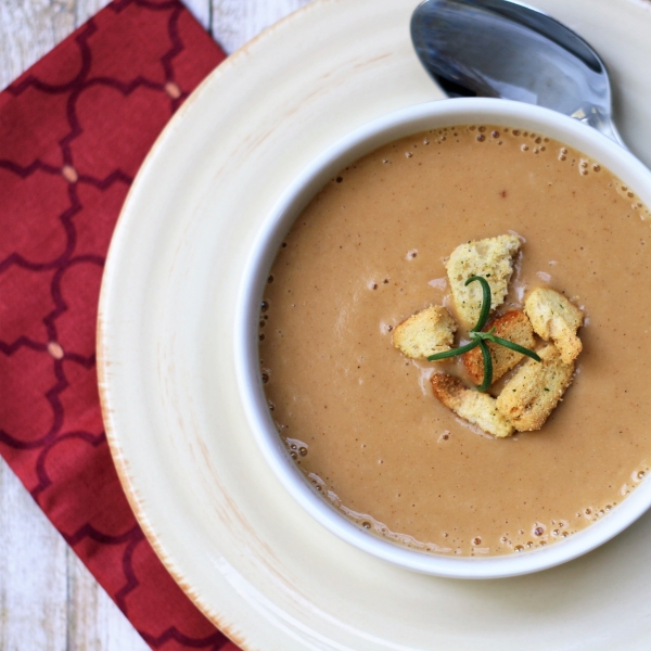 Vegan Roasted Cauliflower Soup