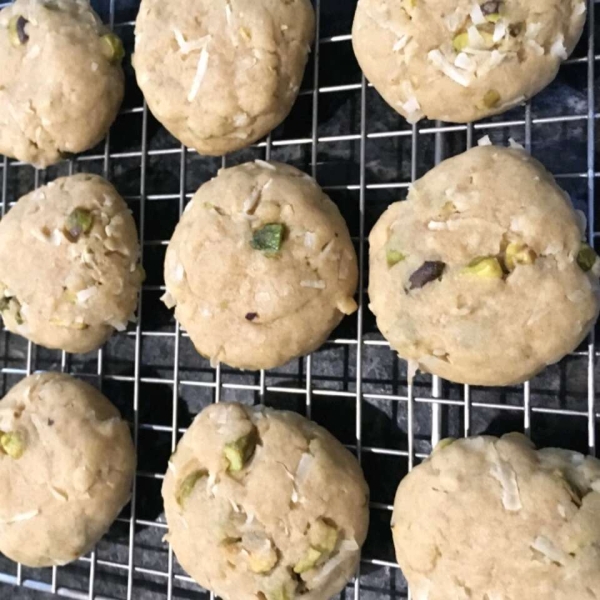 Coconut Pistachio Cookies