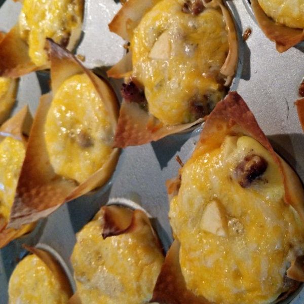 Wonton Egg Cups