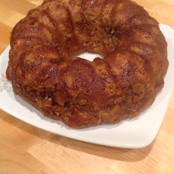 Filled Rhubarb Coffee Cake