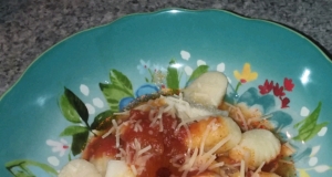 Gnocchi with Tomato Sauce and Mozzarella