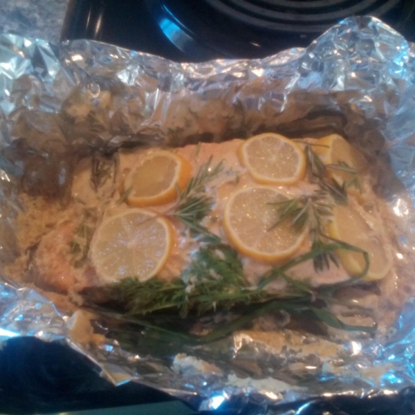 Mustard Salmon with Herbs