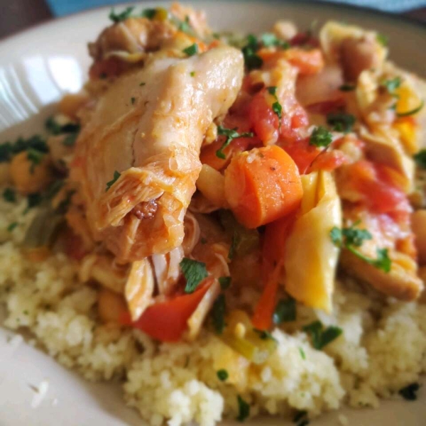 Slow Cooker Mediterranean Chicken and Vegetables