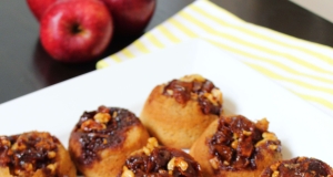 Upside-Down Caramel Apple Muffins