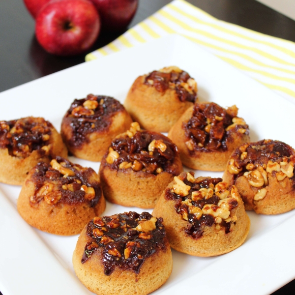 Upside-Down Caramel Apple Muffins