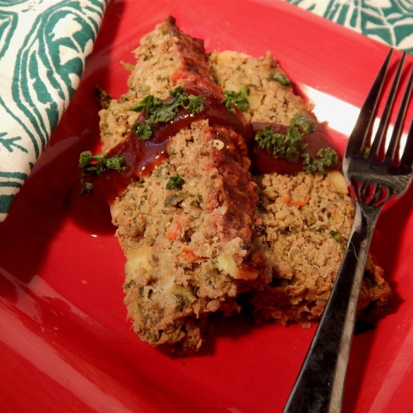 Buffalo Veggie Quinoa Meatloaf