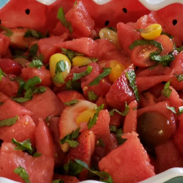 Spicy Watermelon Tomato Salad