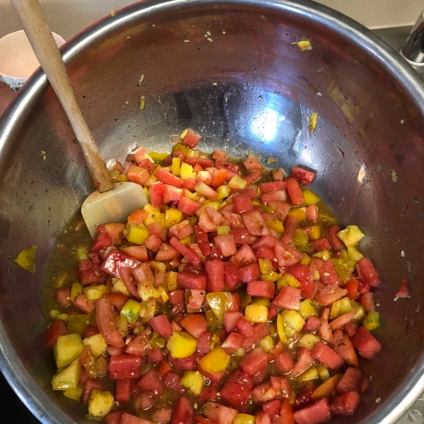 Spicy Watermelon Tomato Salad