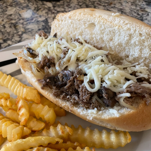 Corey's Steak, Cheese, and Mushroom Subs