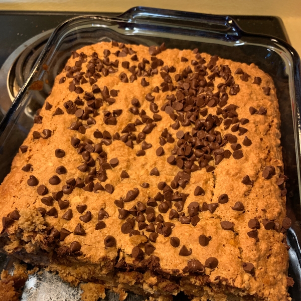 Oatmeal Scotchies in a Pan