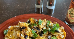 Quick Black Bean Chilaquiles