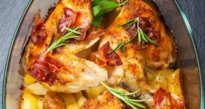 Baked Chicken, Potato, and Bacon Casserole