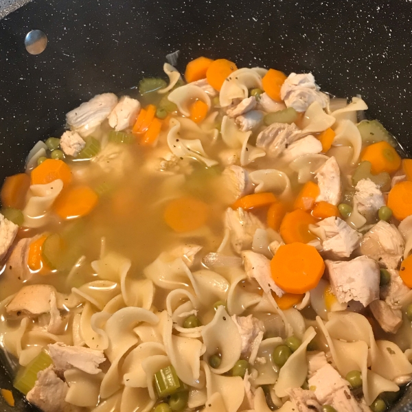 Grilled Chicken Noodle Soup