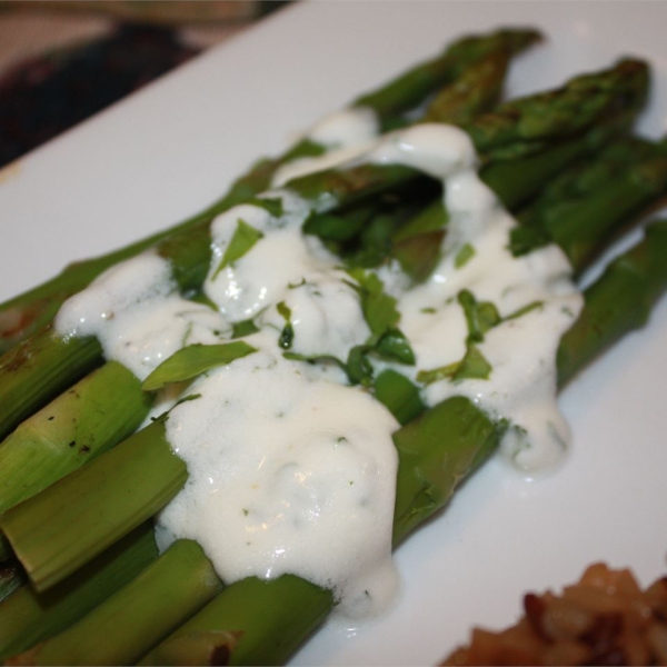 Grilled Asparagus with Cilantro Lemon Butter
