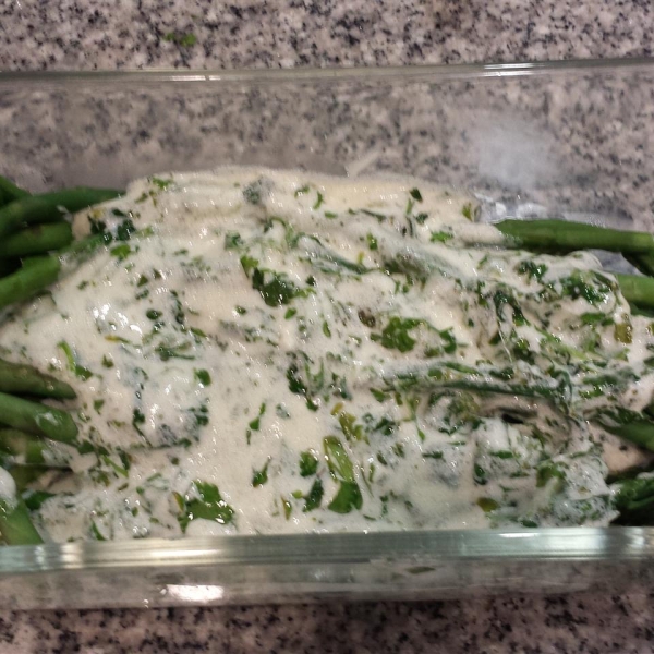 Grilled Asparagus with Cilantro Lemon Butter