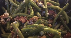 Green Beans with Blue Cheese