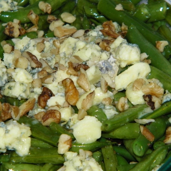 Green Beans with Blue Cheese