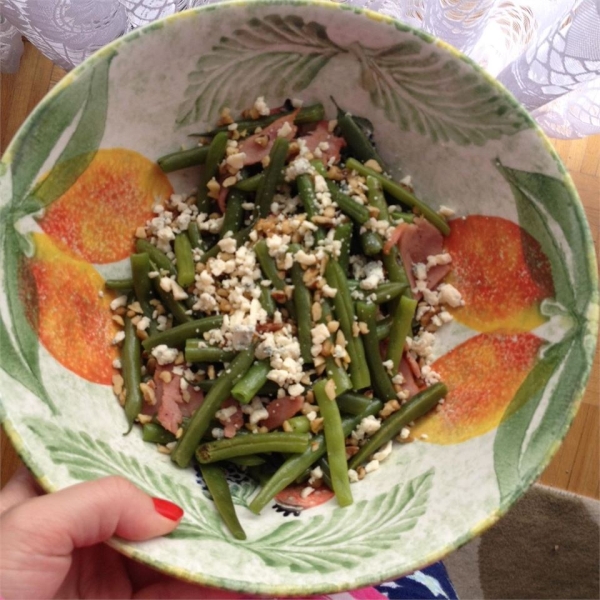 Green Beans with Blue Cheese