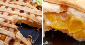 Easy French Peach Pie