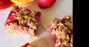 Strawberry-Orange Oatmeal Bars