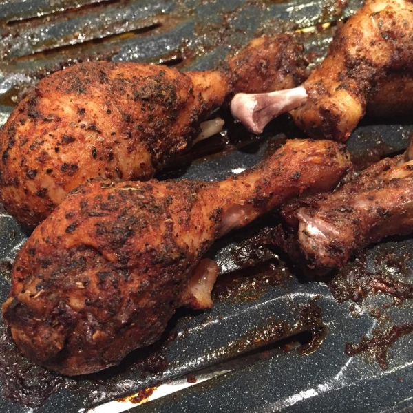 Fabienne's Barbecued 'Papcinna' Drumsticks