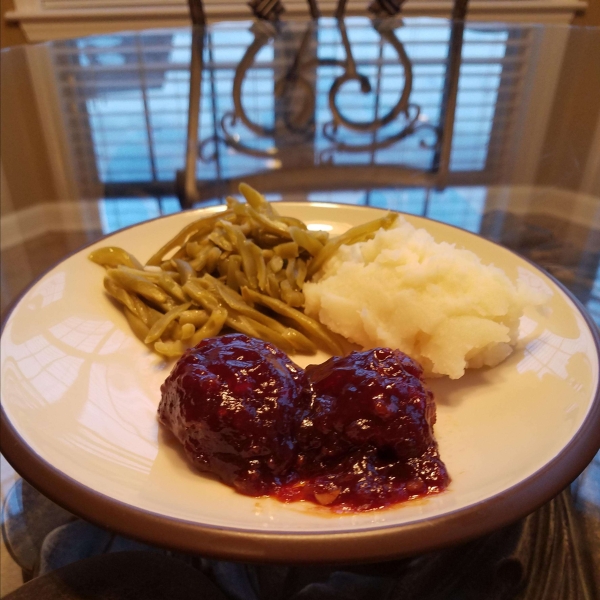 BBQ Glazed Homemade Meatballs