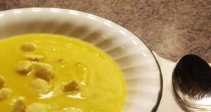 Savory Pumpkin Soup with Ham