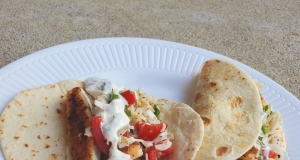 Fish Tacos With Cabbage Salsa and Yogurt Sauce