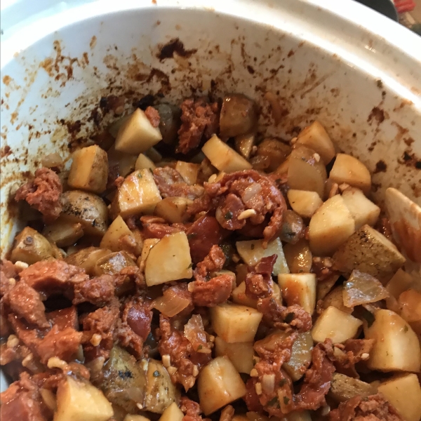Anna's Linguica and Potato Stew