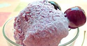 Homemade Cherry Ice Cream