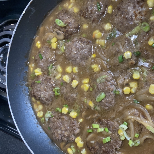 Hamburger Steak with Onions and Gravy