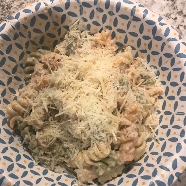 Tuna Alfredo with Penne Pasta