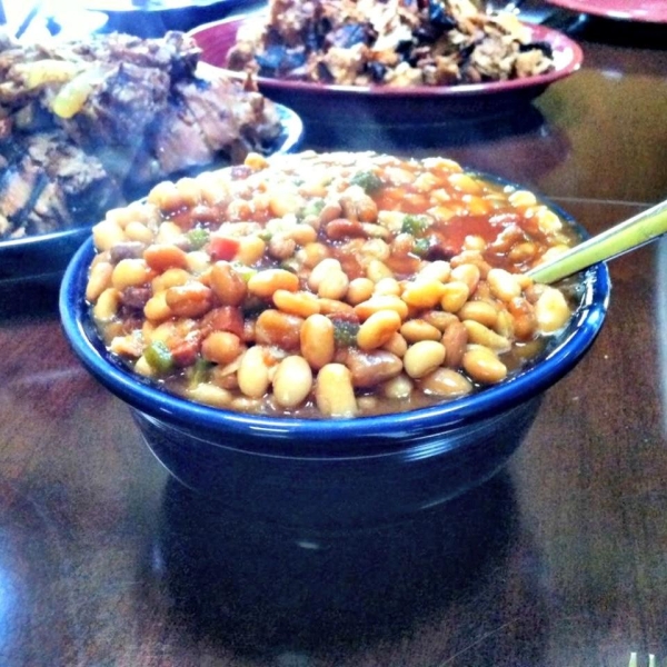 Slow Cooker Baked Beans Using Canned Beans