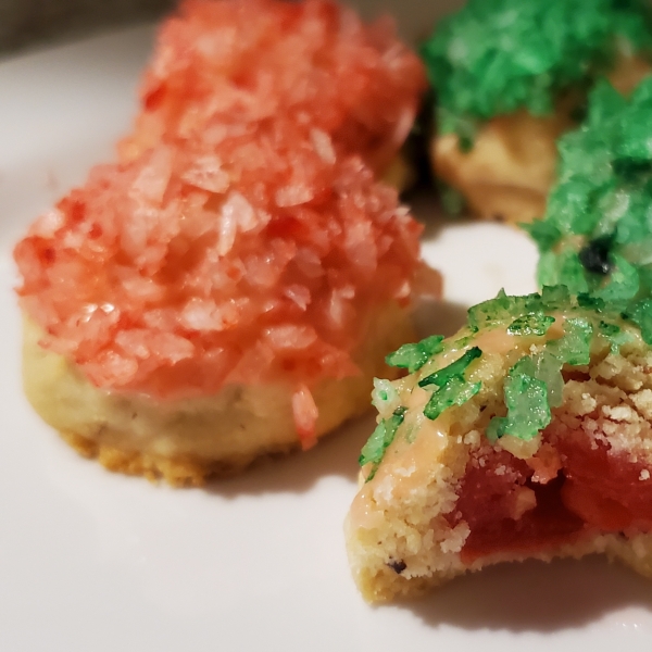 Coconut Cherry Surprise Cookies