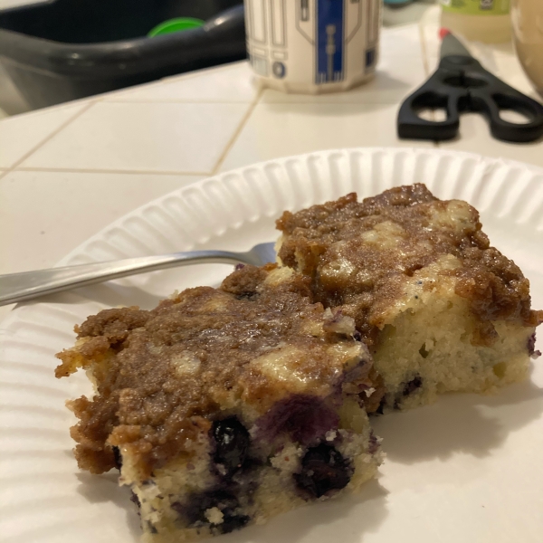 Sugar Free Blueberry Coffee Cake