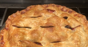 Mulberry Rhubarb Pie