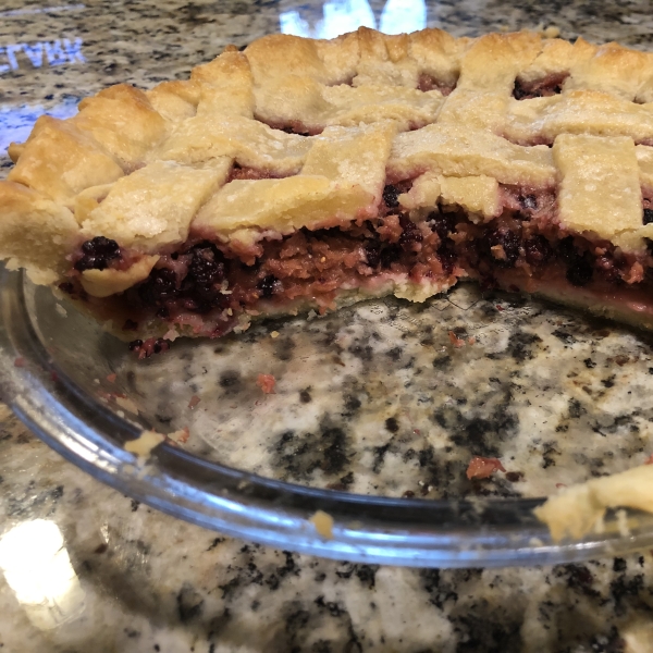 Mulberry Rhubarb Pie