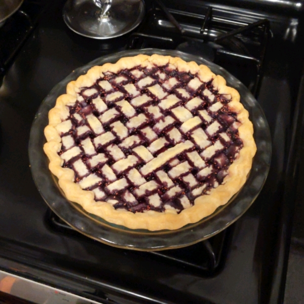 Mulberry Rhubarb Pie