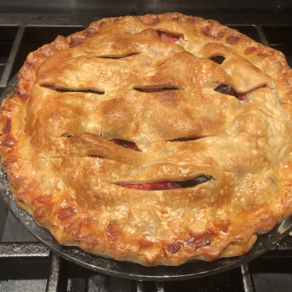 Mulberry Rhubarb Pie