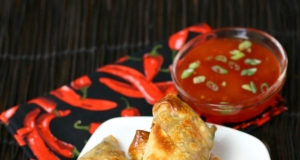 Turkey Spinach Crispy Baked Egg Rolls