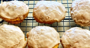 Pumpkin Cookies with Caramel Frosting