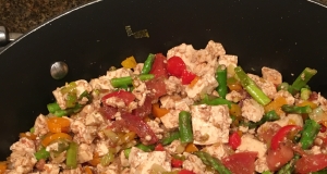 Tofu with Tomatoes and Balsamic Vinegar