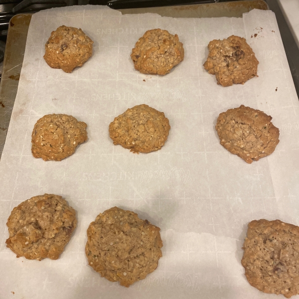 Healthier Soft Oatmeal Cookies