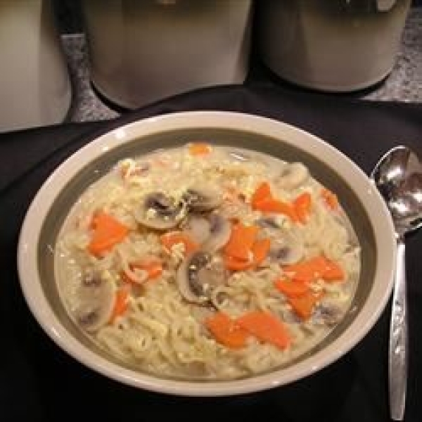 Slightly Healthier College Ramen Soup