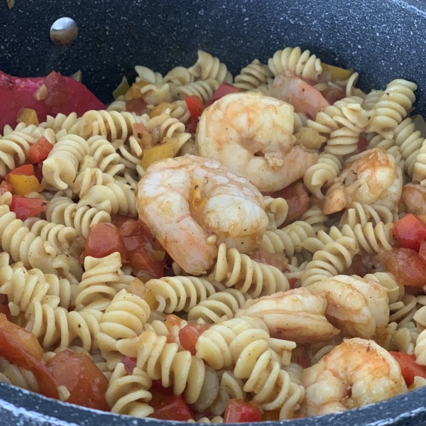 Caribbean Pasta with Shrimp